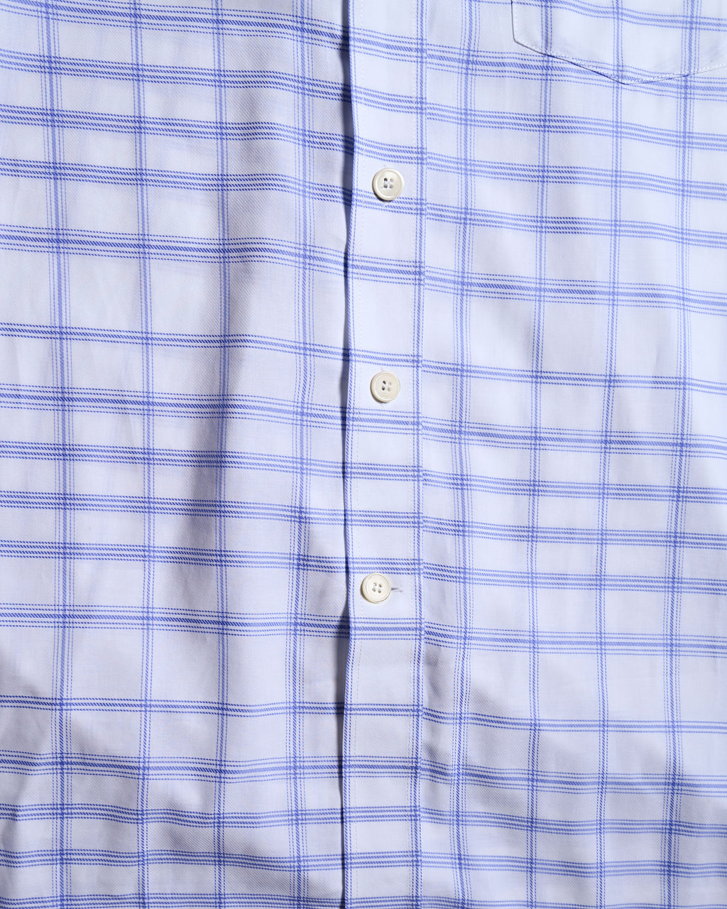MARNI by Francesco Risso/ 2020 Super Oversized  Check Pattern Cotton Shirt White×Blue