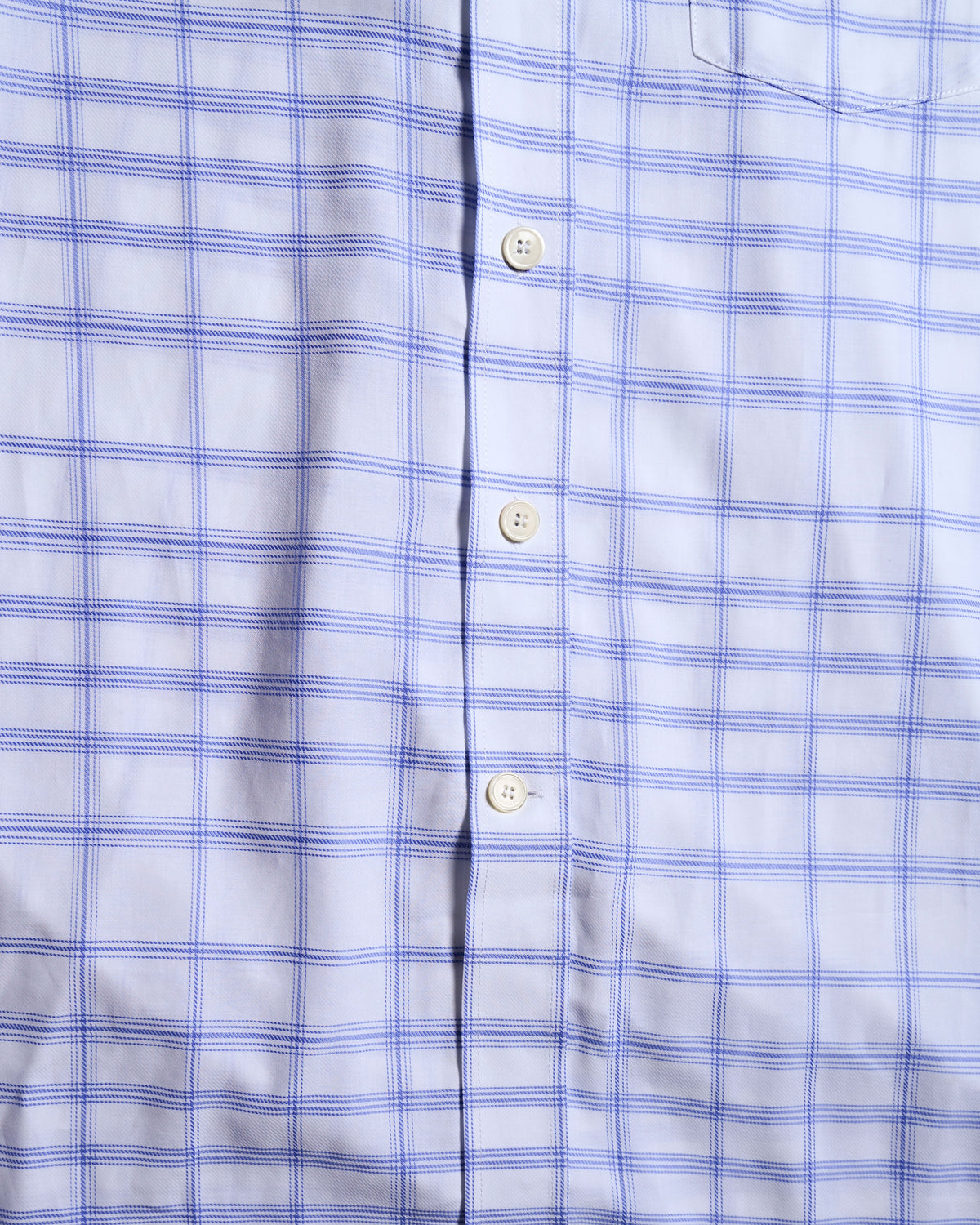 MARNI by Francesco Risso/ 2020 Super Oversized  Check Pattern Cotton Shirt White×Blue