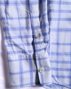 MARNI by Francesco Risso/ 2020 Super Oversized  Check Pattern Cotton Shirt White×Blue