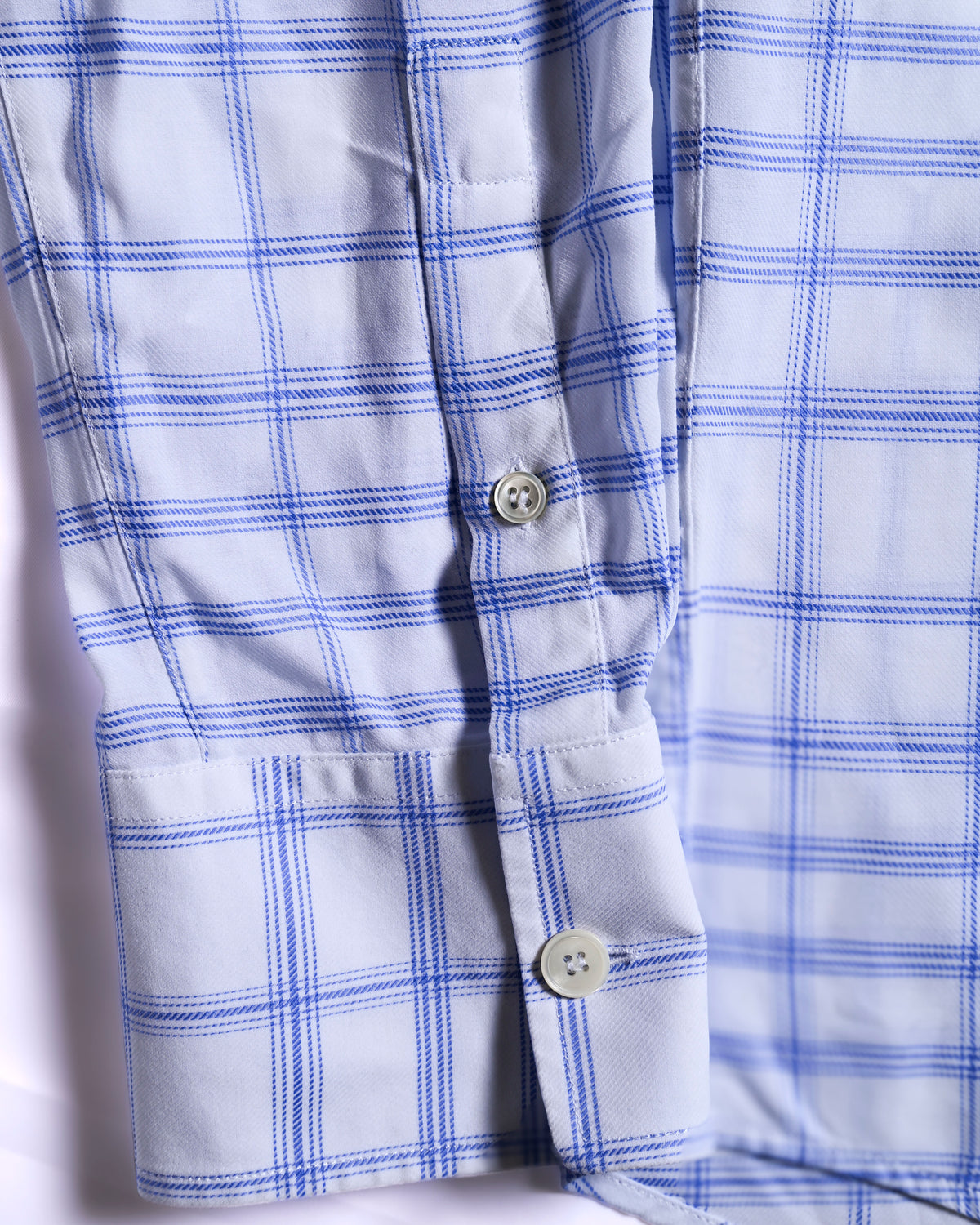MARNI by Francesco Risso/ 2020 Super Oversized  Check Pattern Cotton Shirt White×Blue