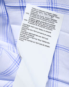MARNI by Francesco Risso/ 2020 Super Oversized  Check Pattern Cotton Shirt White×Blue