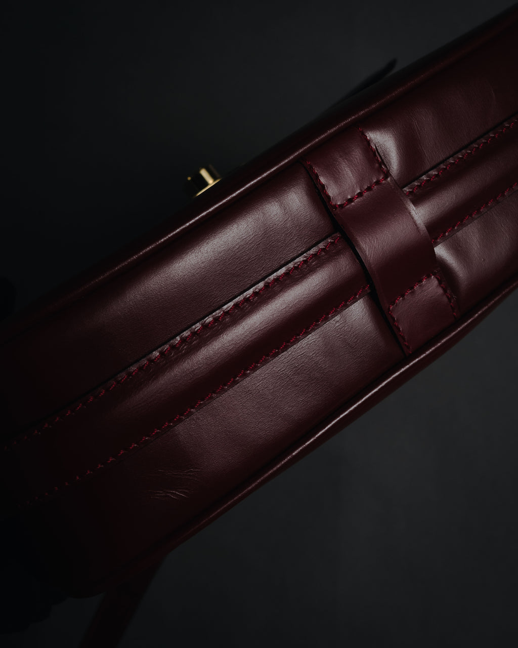 "CELINE" 2019-22 Heritage turn-lock box calf shoulder bag