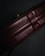 "CELINE" 2019-22 Heritage turn-lock box calf shoulder bag