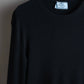 "PRADA" Ribbed black color pullover knit