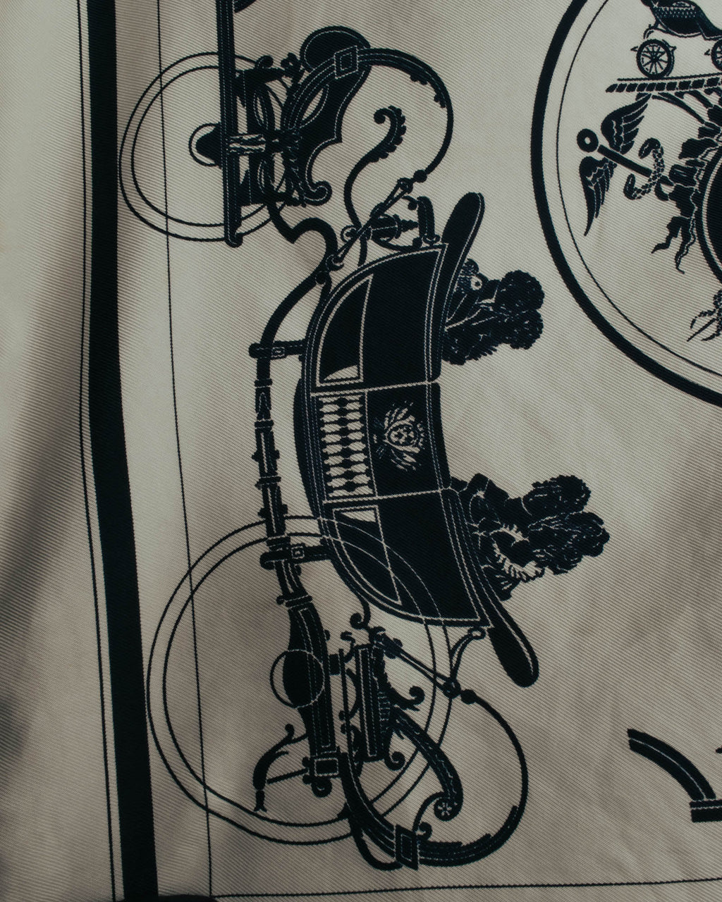 "Hermès" Classic ex libris silk scarf
