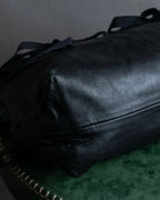 "MARNI" Side ribbon design rounded body leather bag