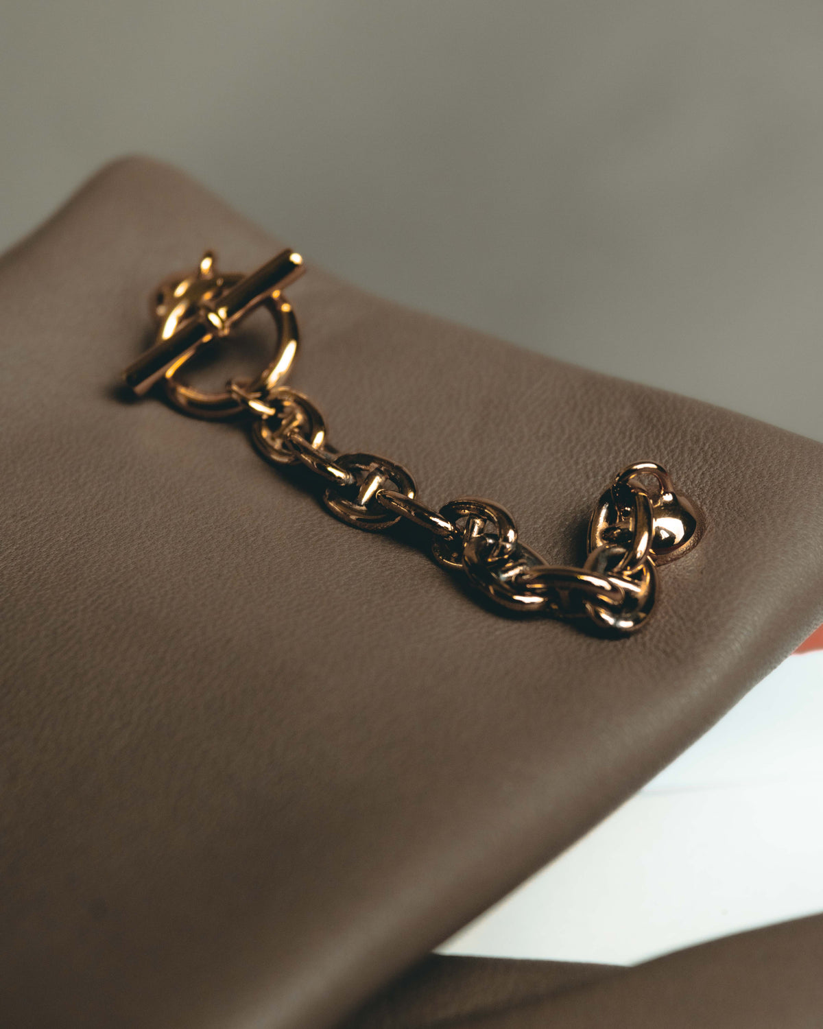 -SPECIAL- "Hermès" 20's Luxurious chain detailed lambskin leather gloves