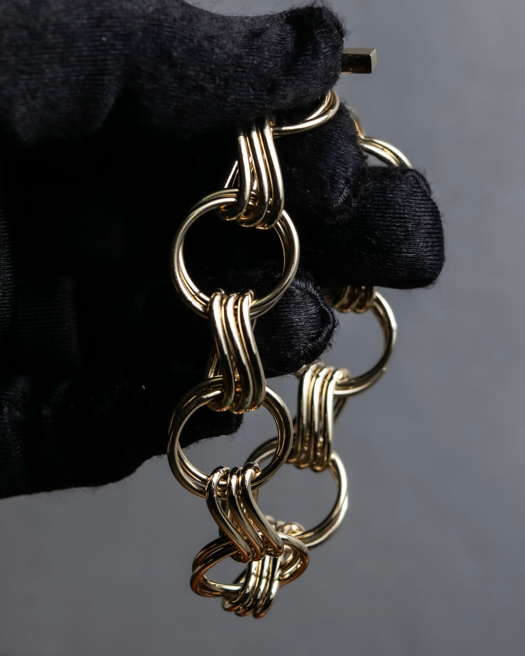 "Saint Laurent" Gold chain link design bracelet