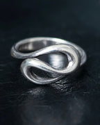 "Tiffany&Co" Elsa Peretti open wave ring