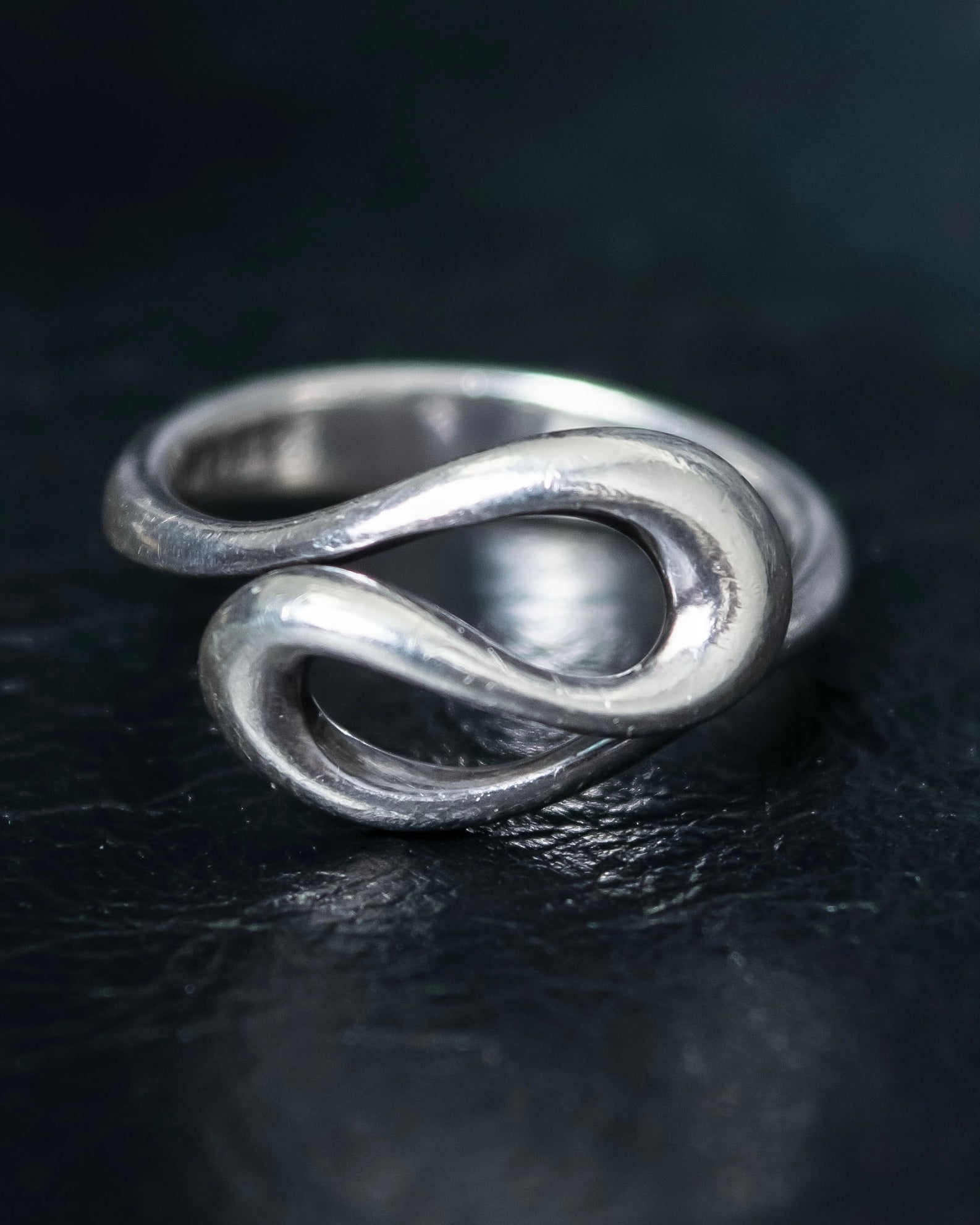 "Tiffany&Co" Elsa Peretti open wave ring