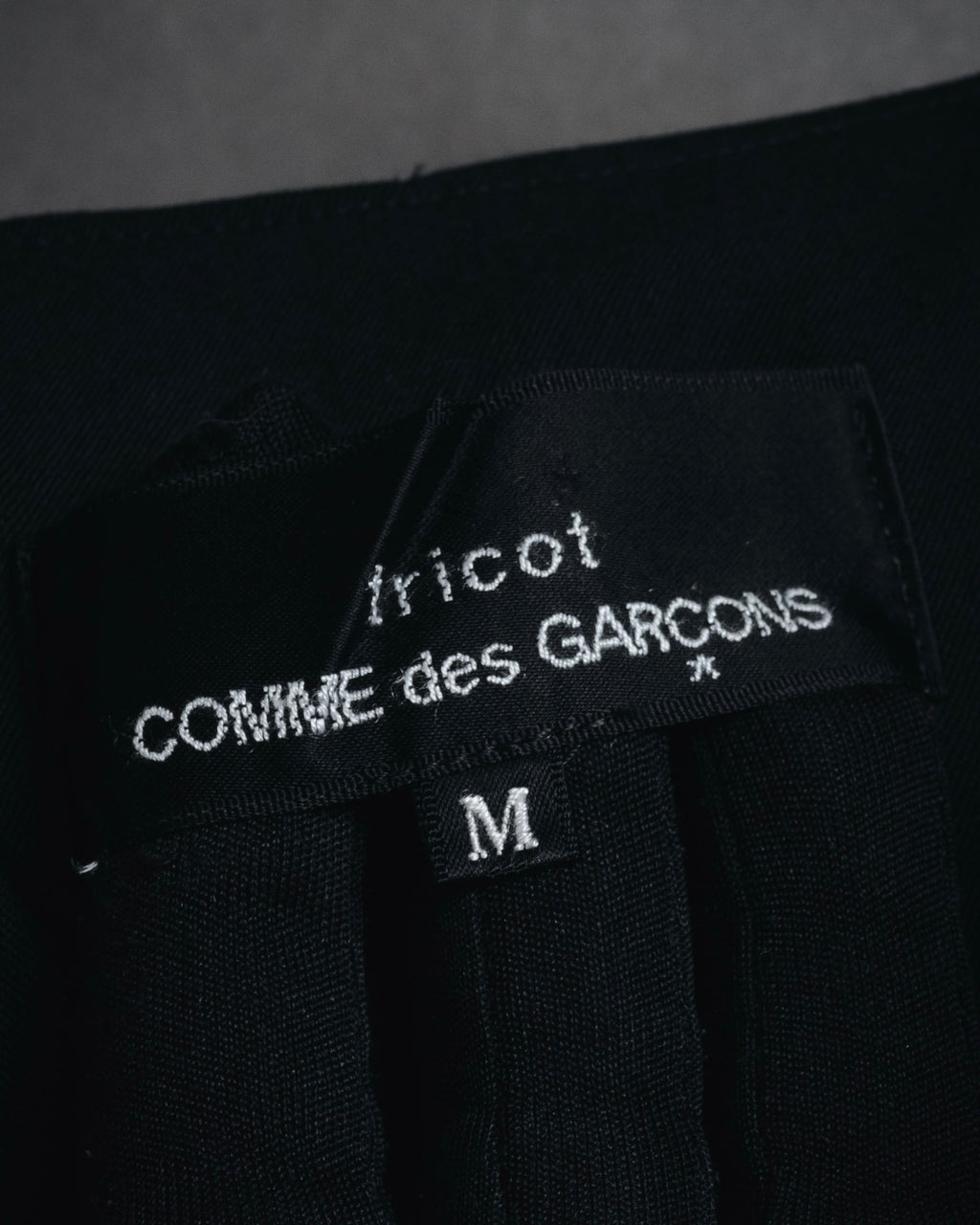 "tricot COMME des GARCONS" 2004 SS draped lapel cropped vest