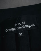 "tricot COMME des GARCONS" 2004 SS draped lapel cropped vest