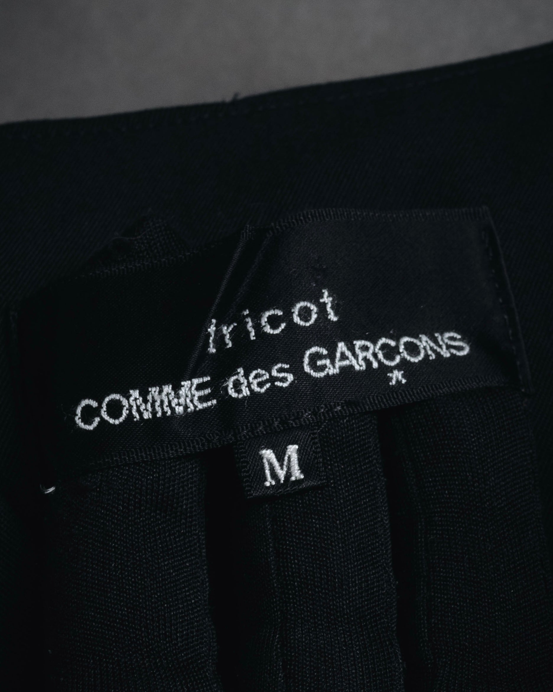 "tricot COMME des GARCONS" 2004 SS draped lapel cropped vest