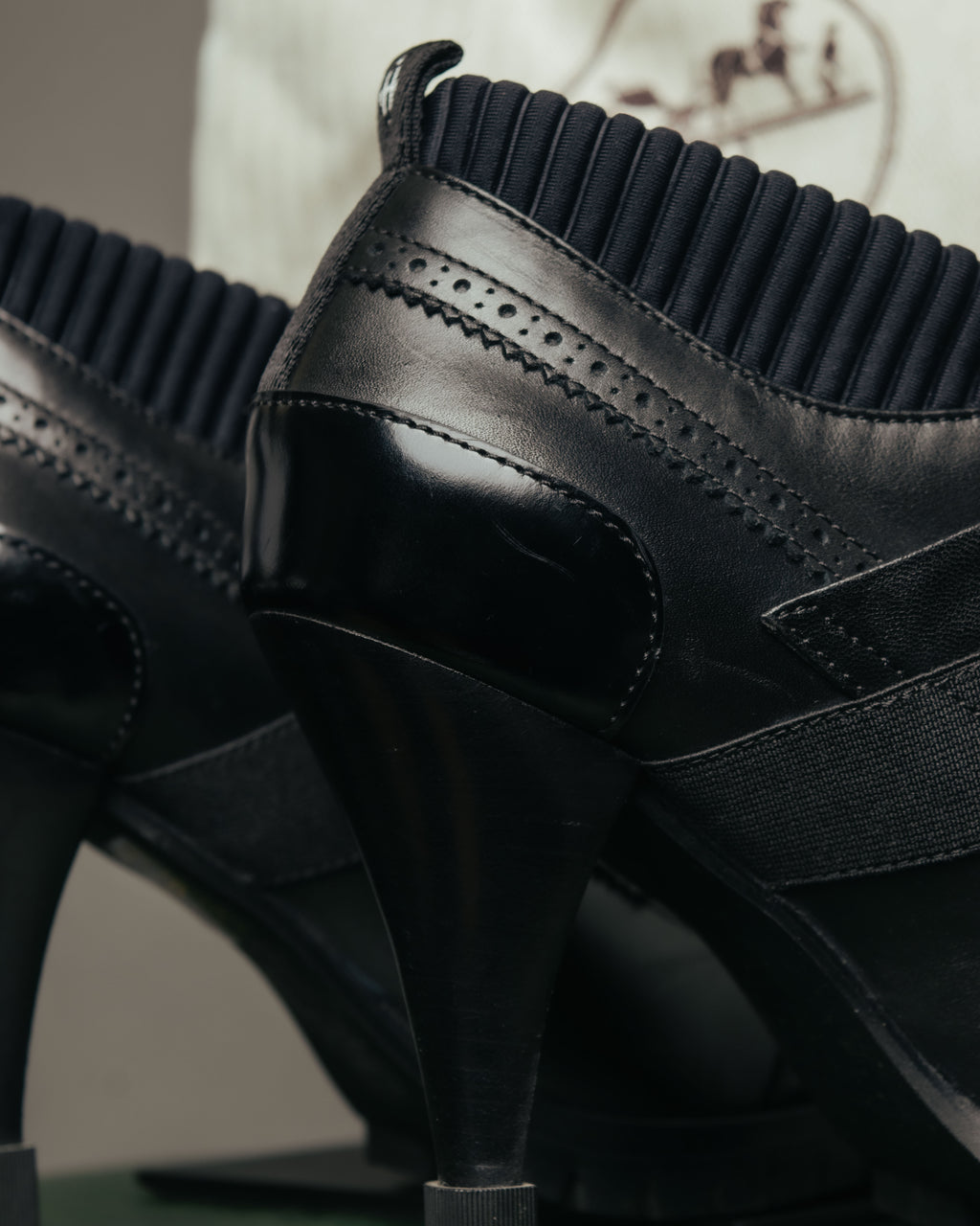 “HERMÈS” 2017-2022 Aw hybrid brogue sock ankle boots
