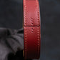 "HERMES" Margiela period burgundy leather bracelet