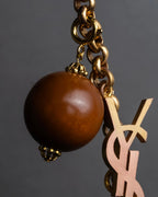 "YVES SAINT LAURENT" LOVE typography &amp; Cassandra motif design bracelet