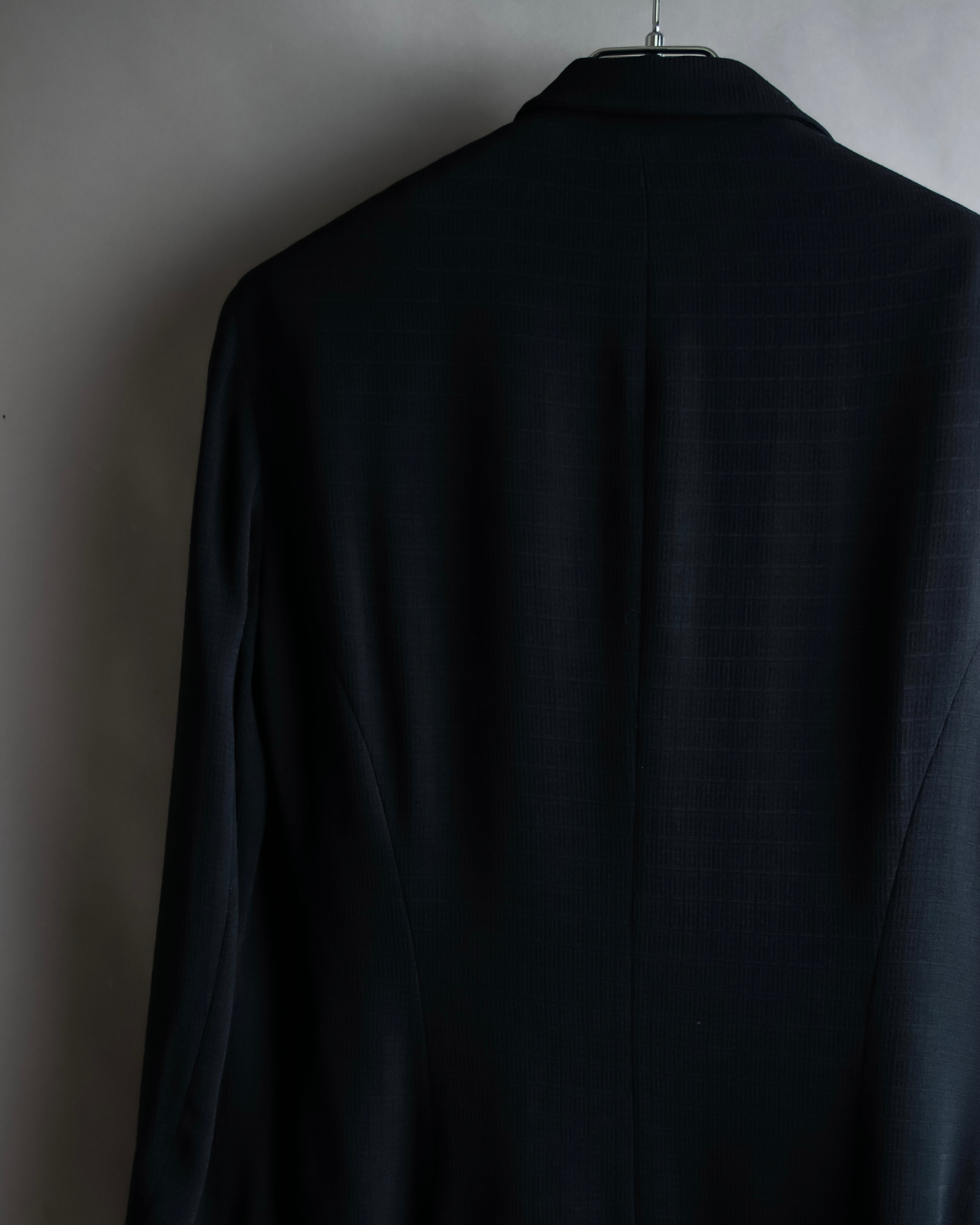 "DKNY" Asymmetrical design woven tailored jacket