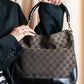 "GUCCI" Bamboo design GG canvas pattern bag