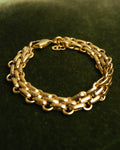 "Christian Dior" 80's-90's Gold-tone chain bracelet