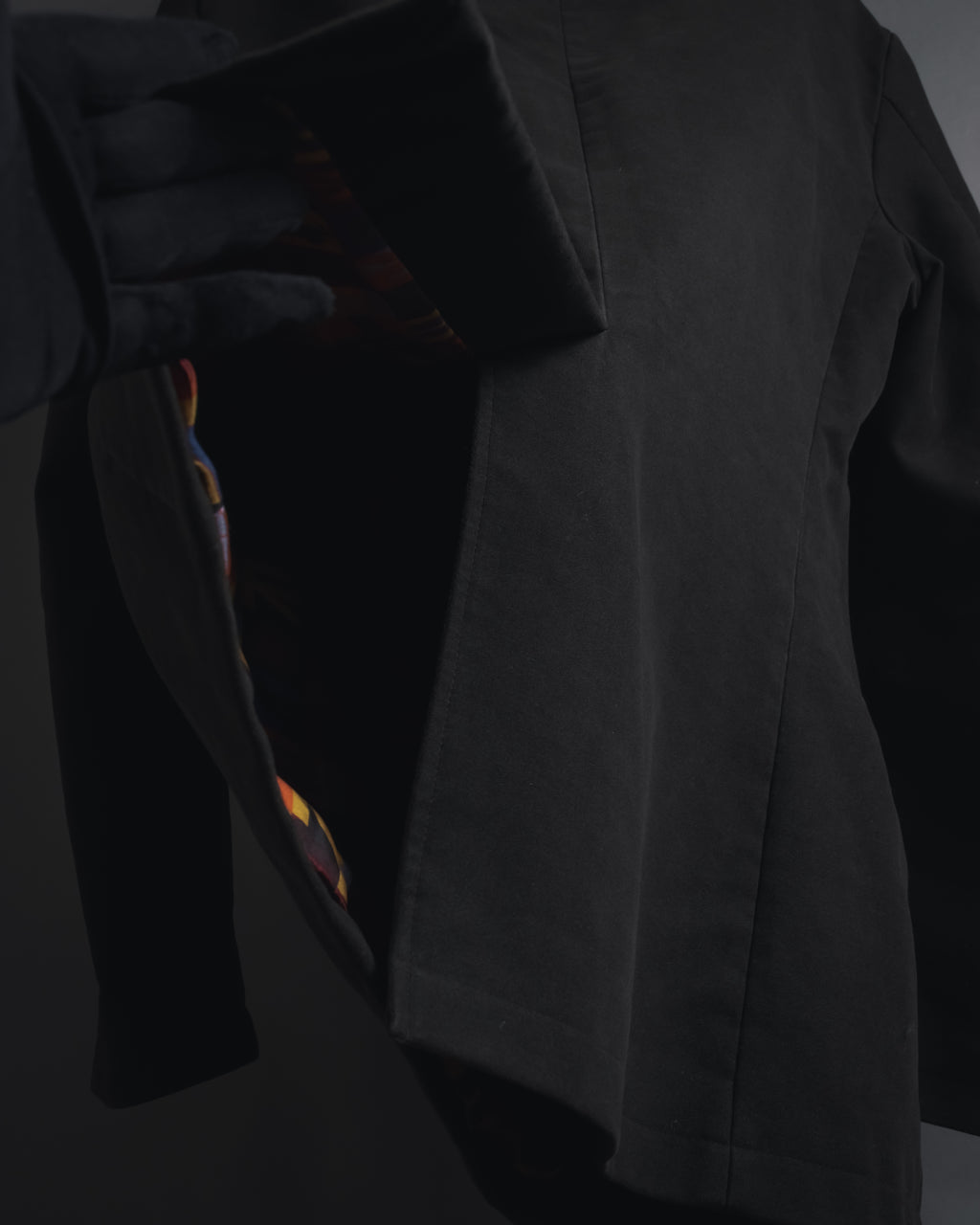 "ETRO" 08AW graphic-lined double-breasted coat