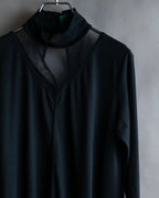 "JUNIOR GAULTIER" Sheer layered tie detail dress