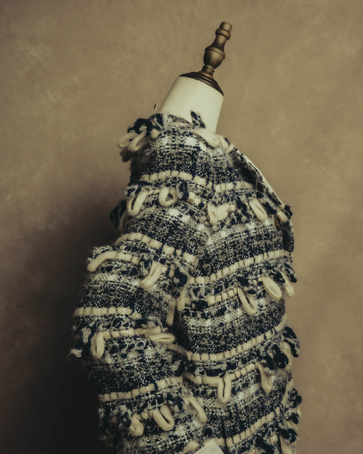 "THOM BROWNE" 2010's-20's Textured double breasted boucle coat