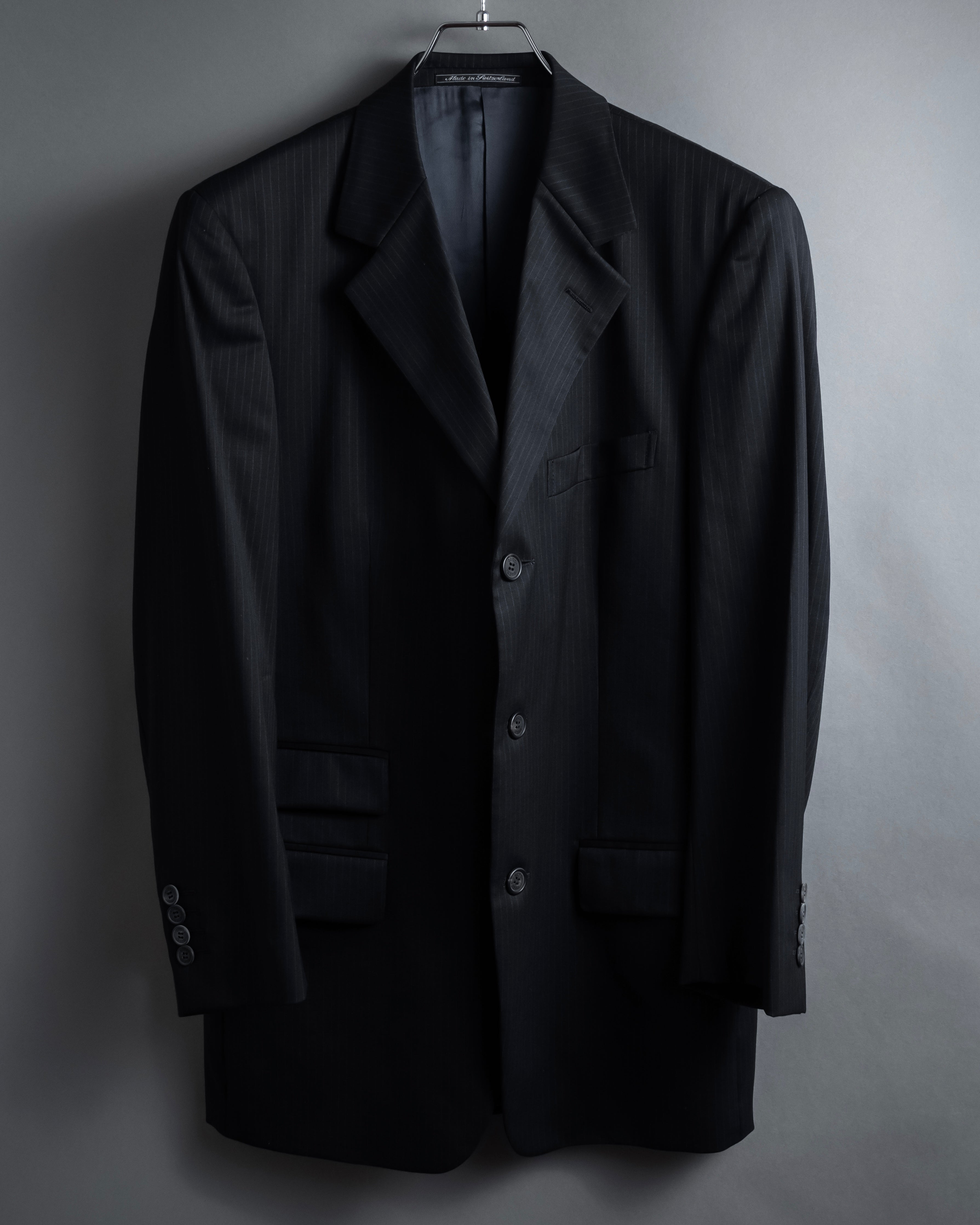 "GUCCI" 90's Elegant suiting pinstripe set up