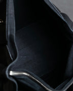 "YVES SAINT LAURENT" Silver parts design Muse toe leather bag