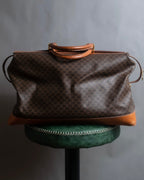 "CELINE" Macadam pattern leather combination boston bag