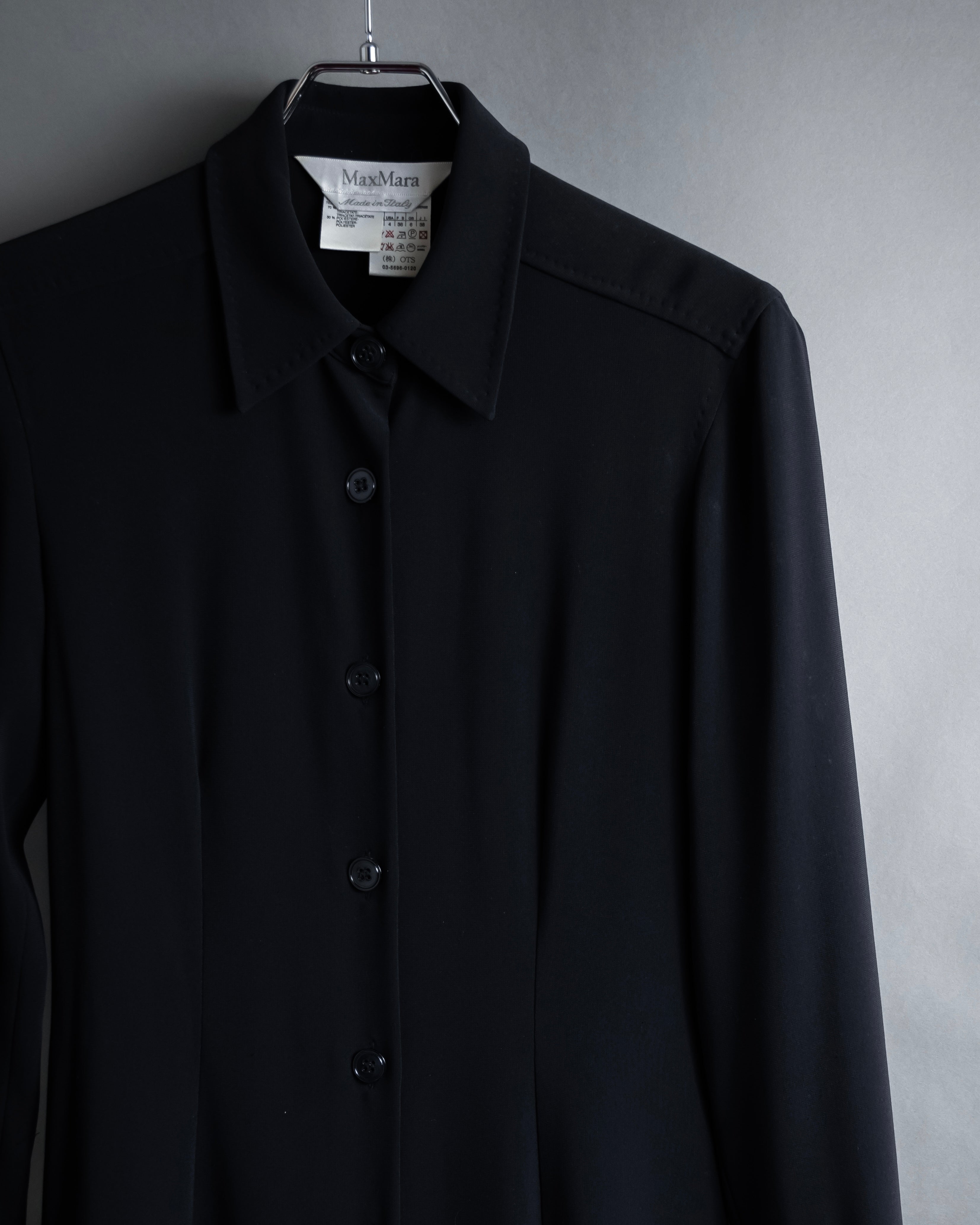 "Max Mara" 90's Refined design long shirt dress