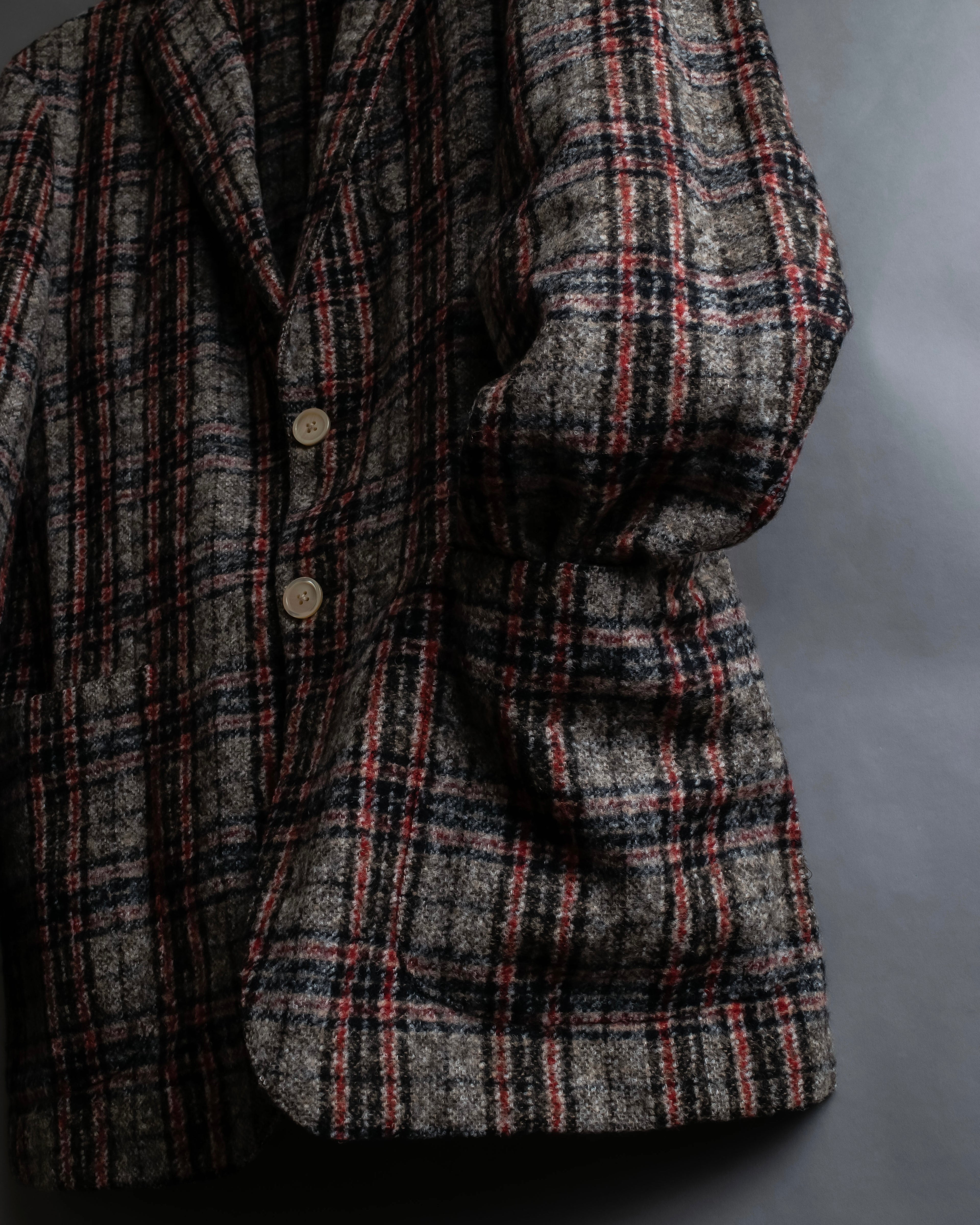 "Ernesto" Multicolor checked tailored jacket