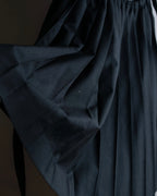 "JEAN PAUL GAULTIER" Ribbon belted design pleated flare skirt