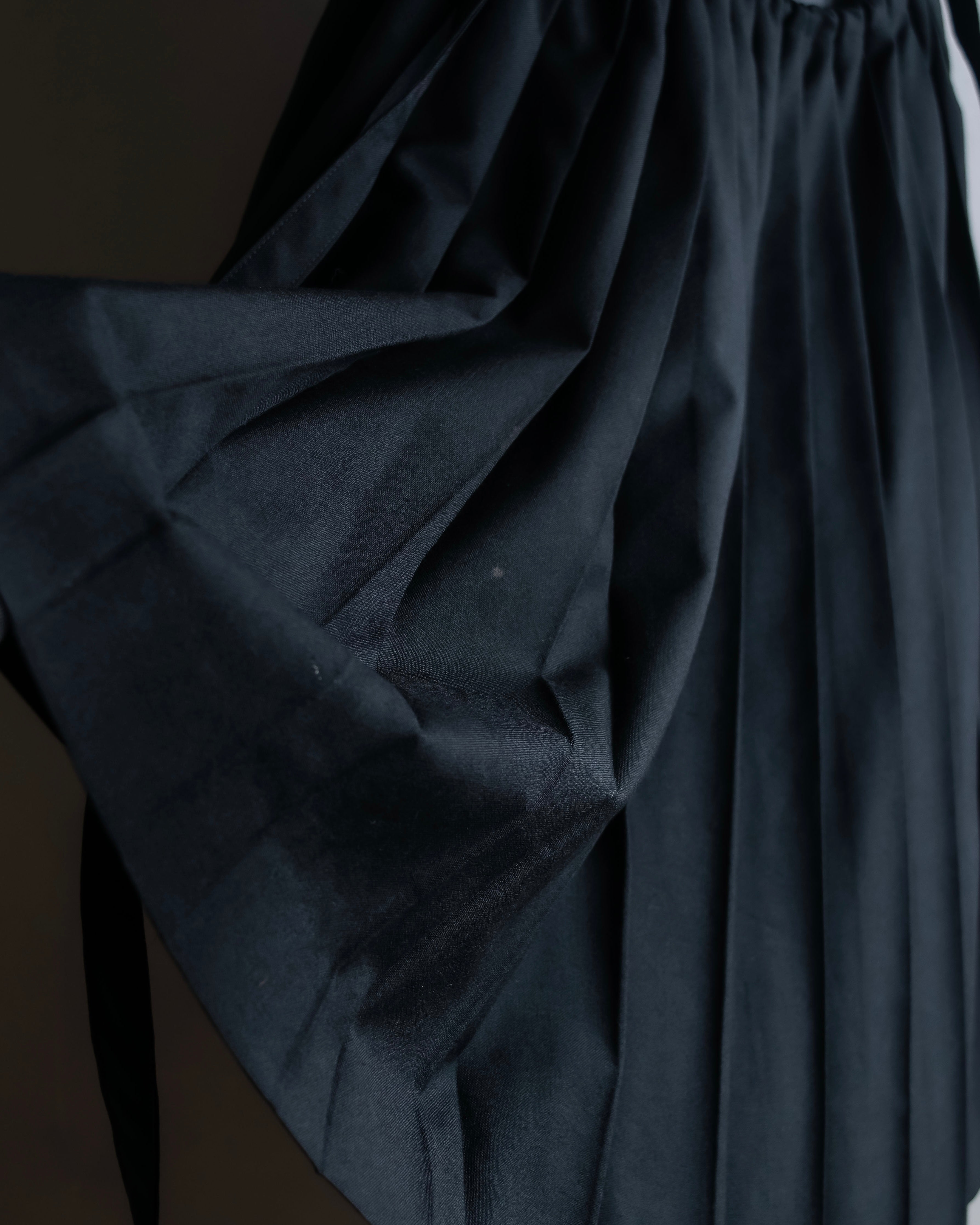 "JEAN PAUL GAULTIER" Ribbon belted design pleated flare skirt