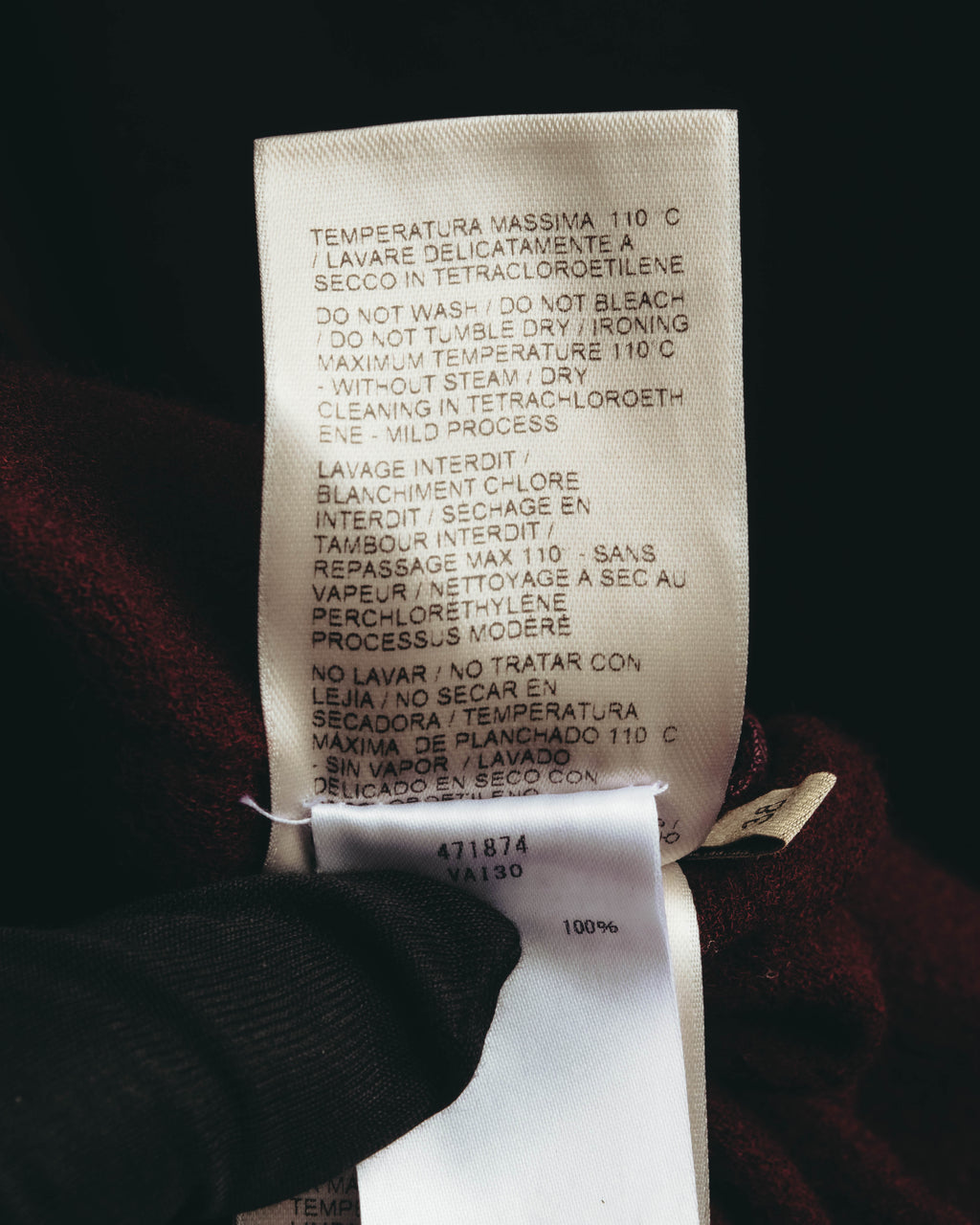 “BOTTEGA VENETA” 10’s Sculptural flutter sleeve wool dress
