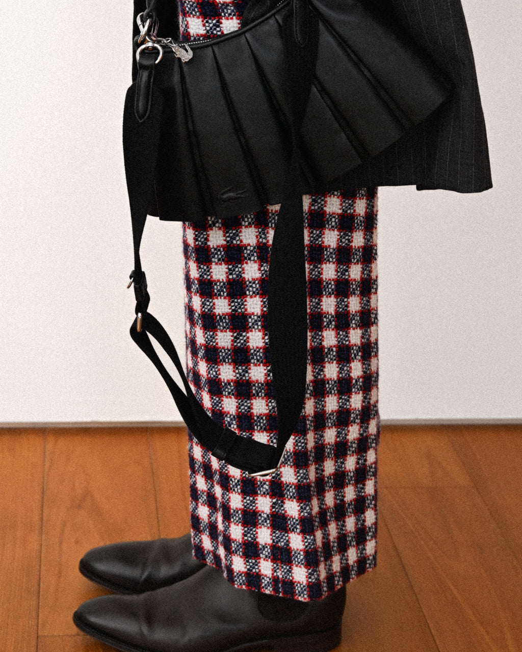 GUCCI by Alessandro Michele / Checkered Pattern Tweed Culotte Pants
