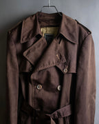 "CHRISTIAN DIOR MONSIEUR"
 Dark brown oversized trench coat