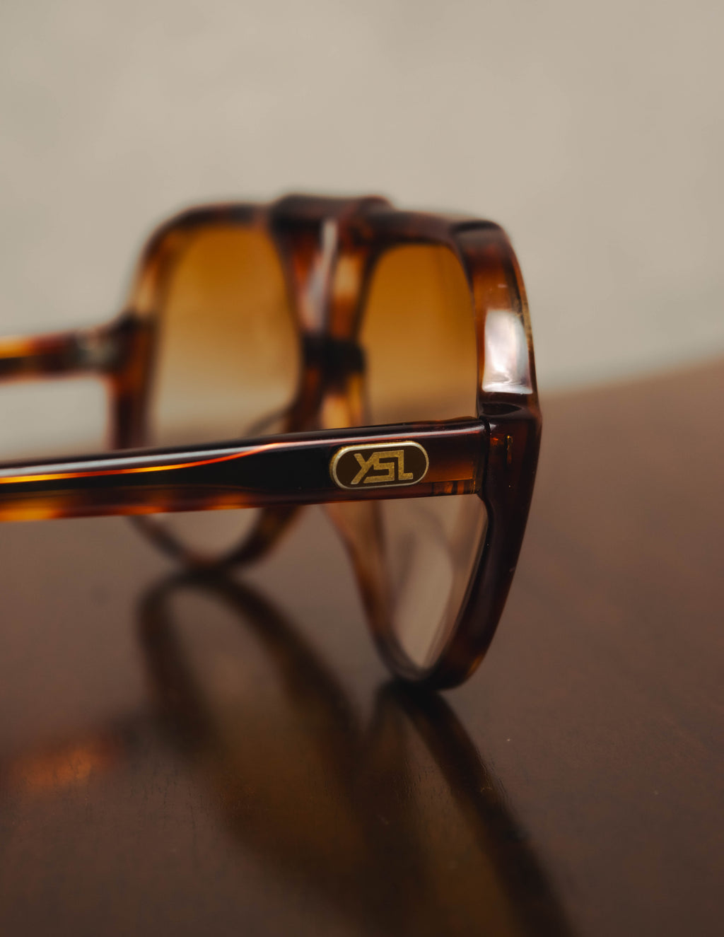 "Yves Saint Laurent" 70's-80's Oversized aviator sunglasses