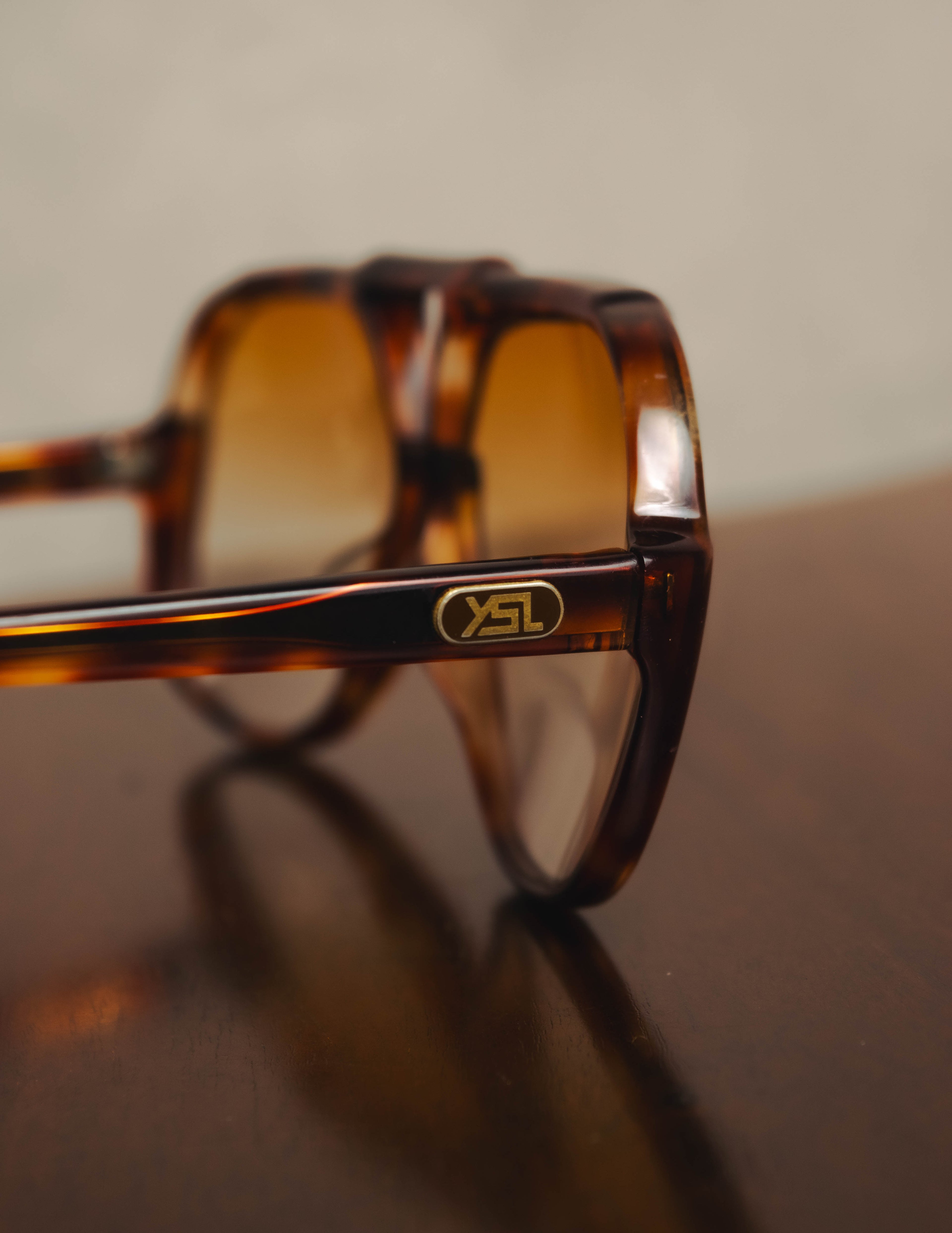 "Yves Saint Laurent" 70's-80's Oversized aviator sunglasses