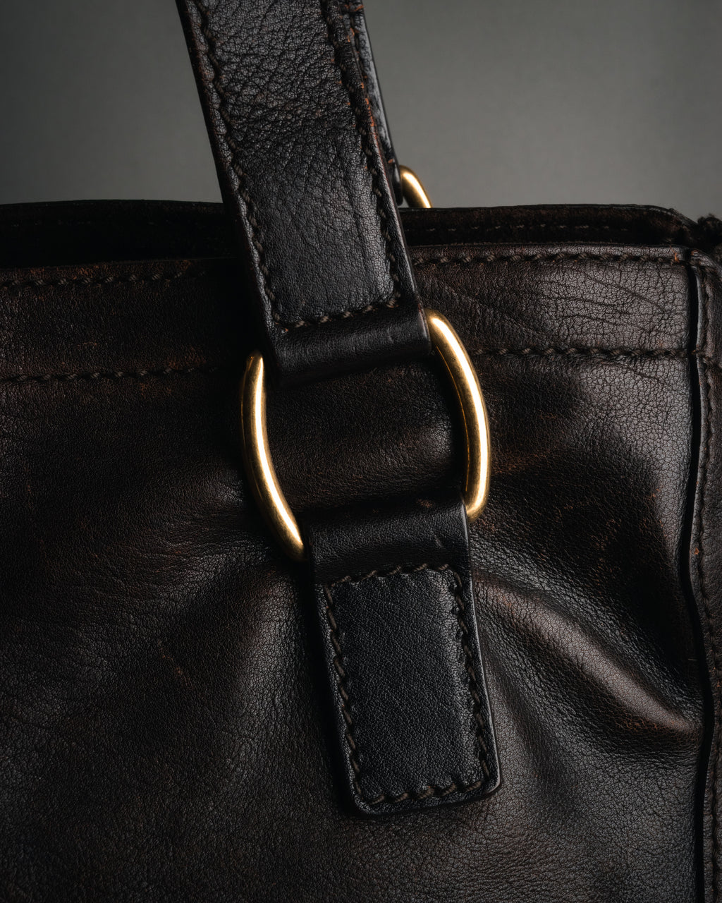 “Yves Saint Laurent” 2000’s downtown leather tote bag