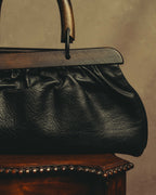 -SPECIAL- “GUCCI“ 90’s-00’s Structured frame gathered leather handbag