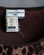 "DOLCE & GABBANA" Leopard print short cut and sew