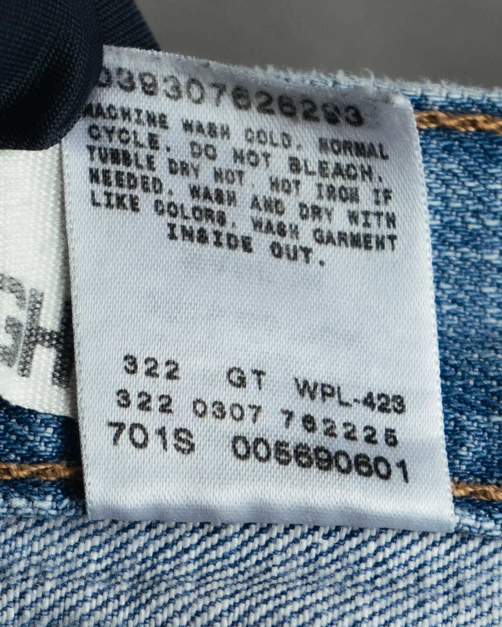 -MOOD MILLÉSIMES- 00’s softly faded loose straight denim pants 569 by “Levi’s”