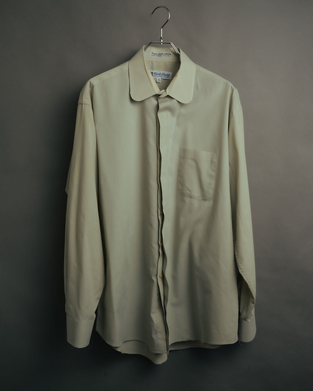-MOOD Vintage Collections-
90’s Round collar fly front shirt