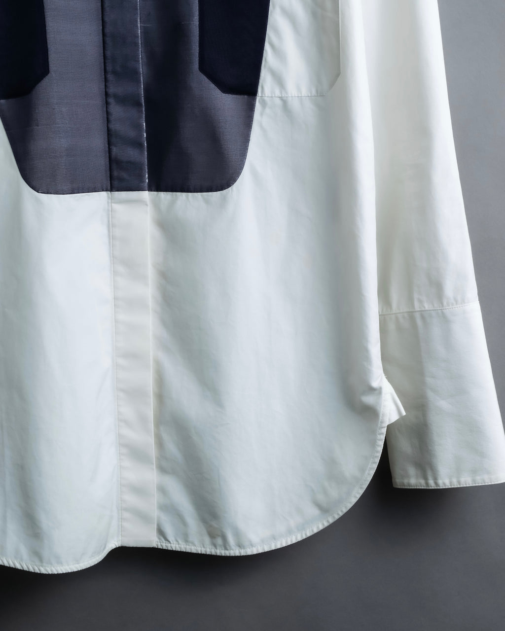 "CELINE" Combination color dress shirt