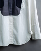 "CELINE" Combination color dress shirt