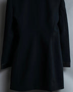 "JEAN-LOUIS SCHERRER" tailored leather lapel jacket