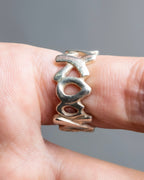 "Tiffany&Co" Paloma picasso love and kiss xo motif ring