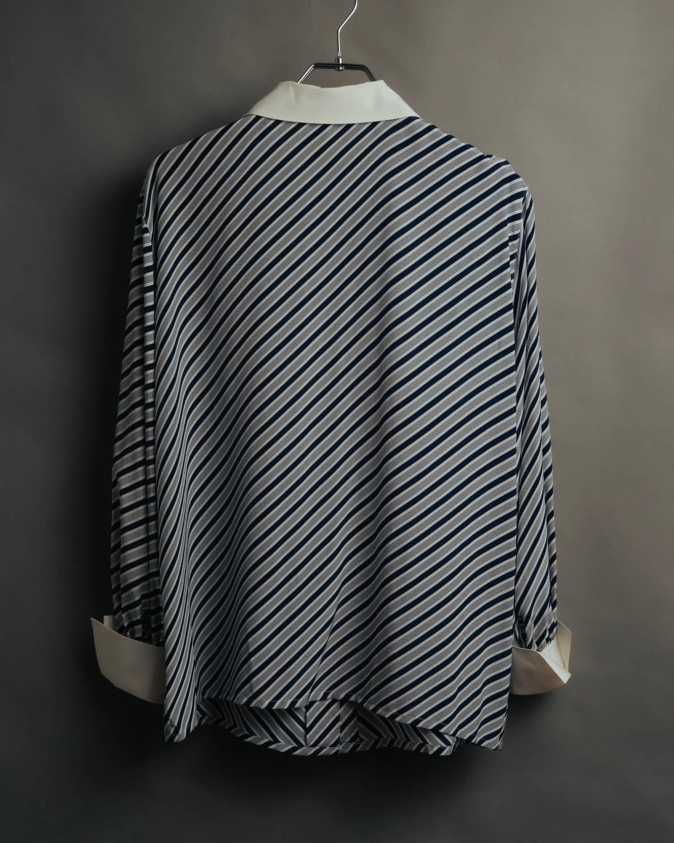 "Christian Dior" 80's-90's Striped silk blouse