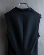 "MCQ Alexander McQueen" Flared silhouette cutting design tailored gilet