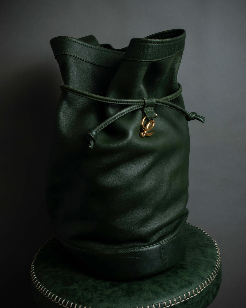 "LOEWE" Anton series drawstringsleather shoulder bag